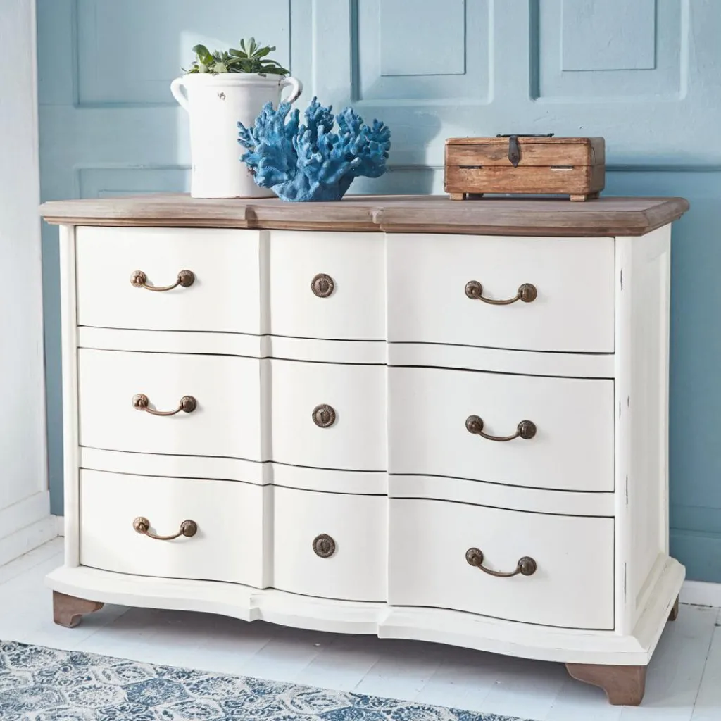 LOBERON Kommode Aiguillon creme/braun Outlet
