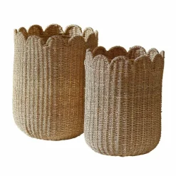 LOBERON Korb 2er Set Velourette New