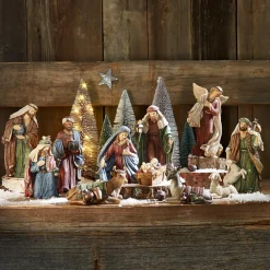 LOBERON Krippenfiguren 11er Set Christi Best