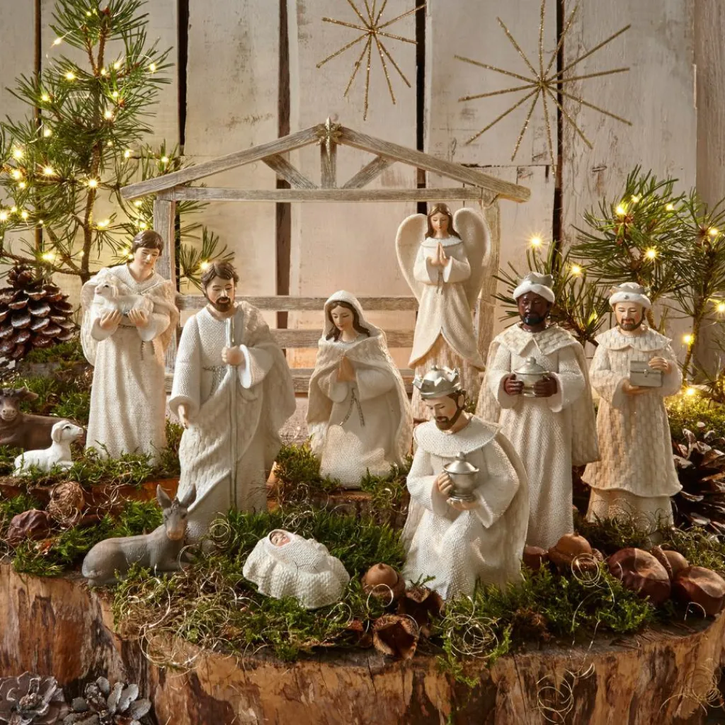 LOBERON Krippenfiguren 12er Set Santo Online