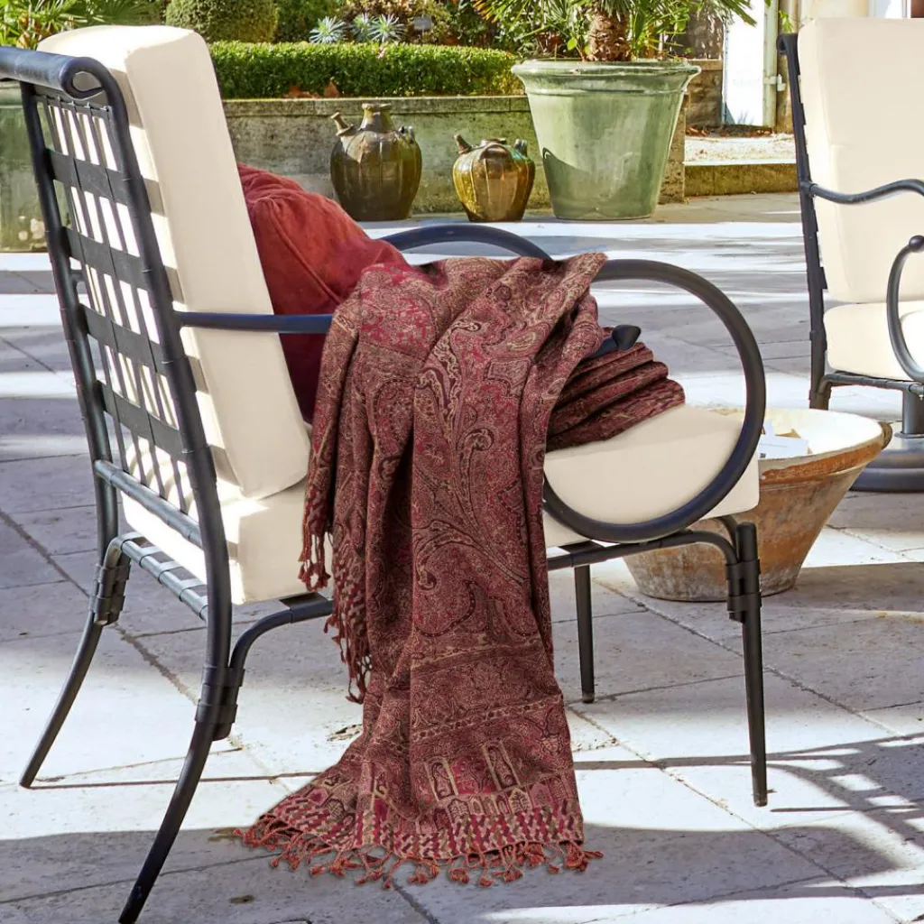 LOBERON Plaid Nugère rot