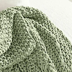 LOBERON Plaid Plixoren hellgrün Clearance