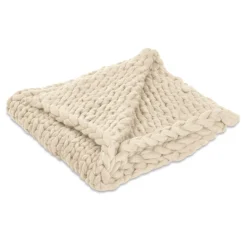 LOBERON Plaid Reidous creme New