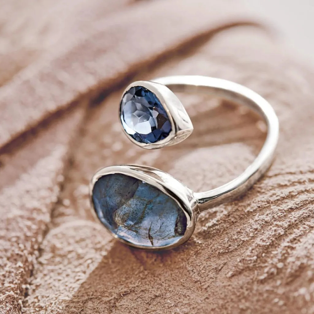 LOBERON Ring Meadow blau/silber Best