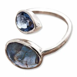 LOBERON Ring Meadow blau/silber Best
