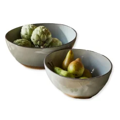 LOBERON Salatschüssel 2er Set Biarré grau Sale