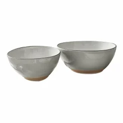 LOBERON Salatschüssel 2er Set Biarré grau Sale