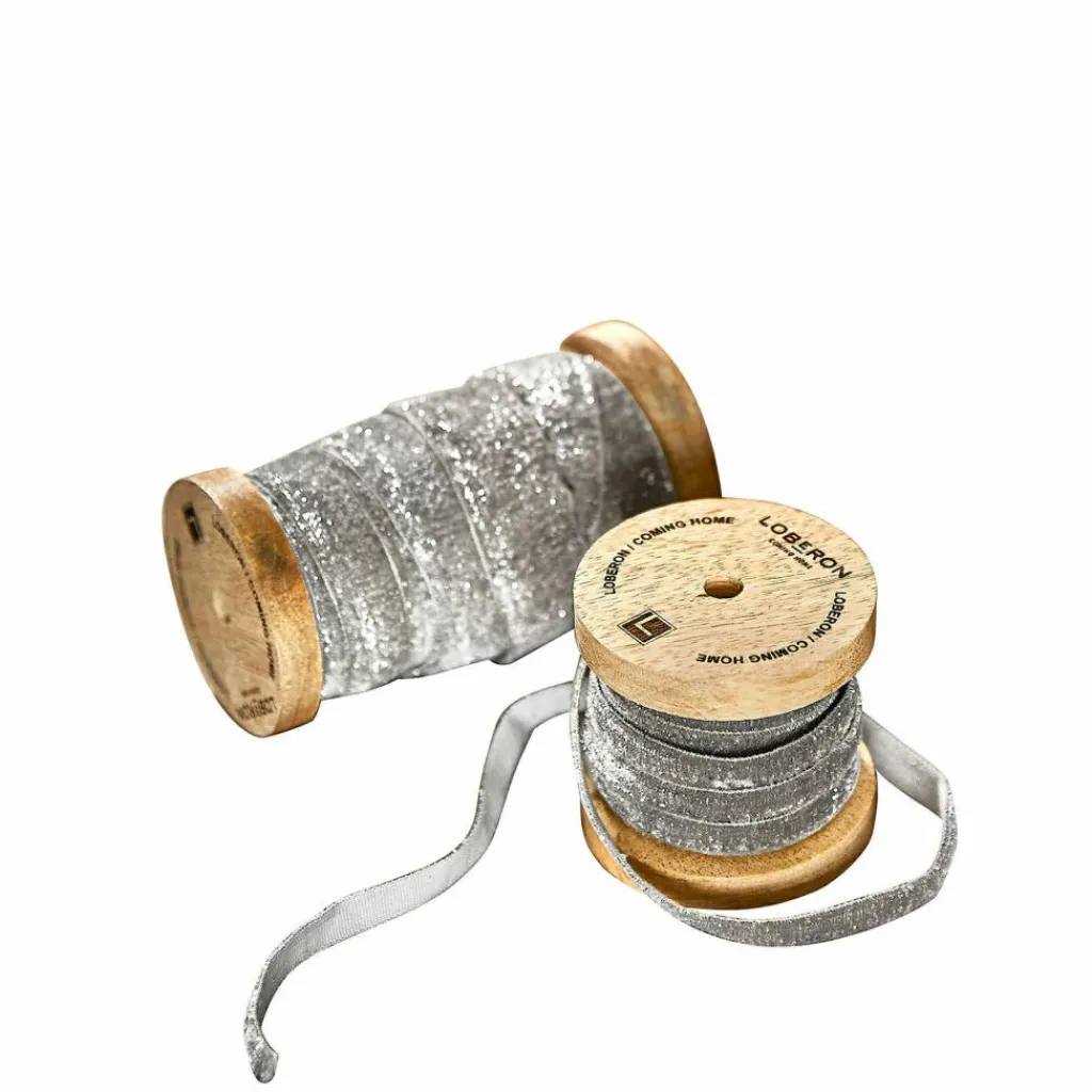 LOBERON Samtband 2er Set Risorio silber Hot