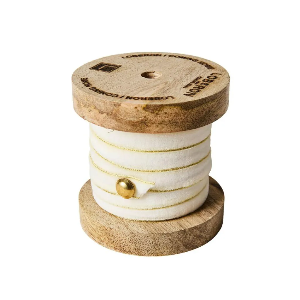 LOBERON Samtband Sorima creme/gold Hot