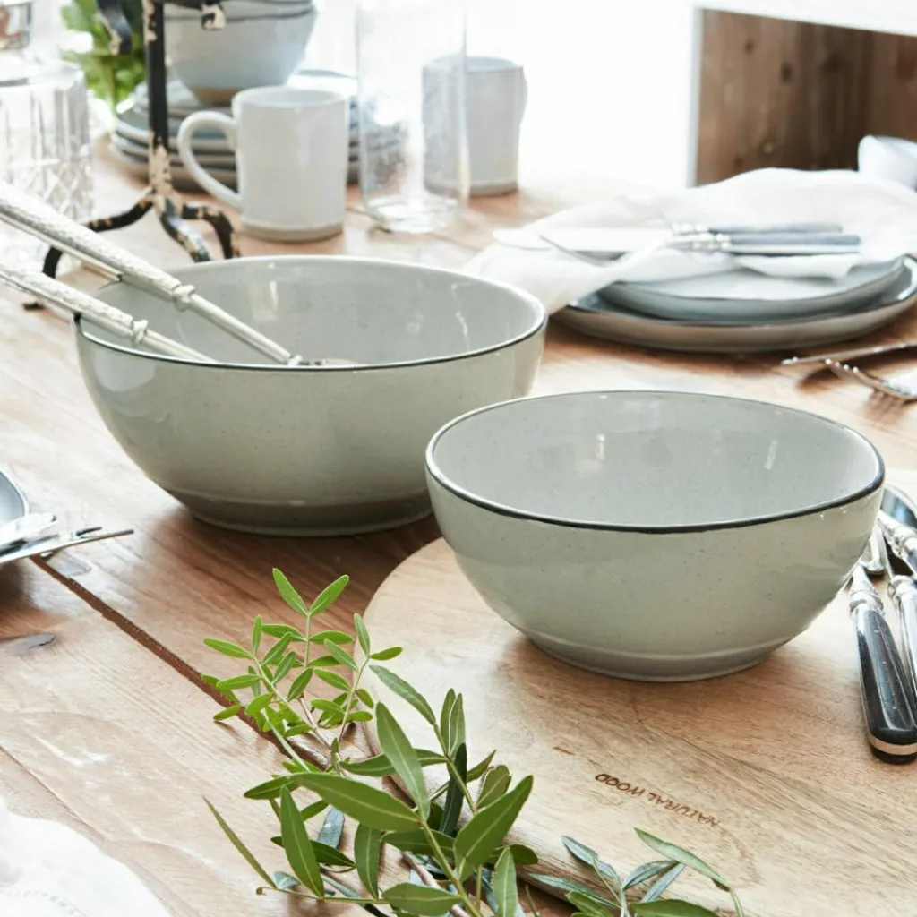 LOBERON Schüssel 2er Set Biarré grau Discount