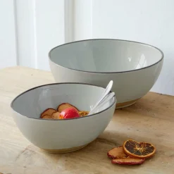 LOBERON Schüssel 2er Set Biarré grau Discount