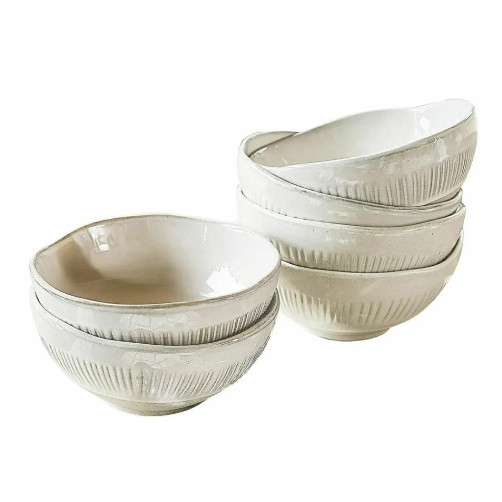 LOBERON Schüssel 6er Set Périers beige Hot
