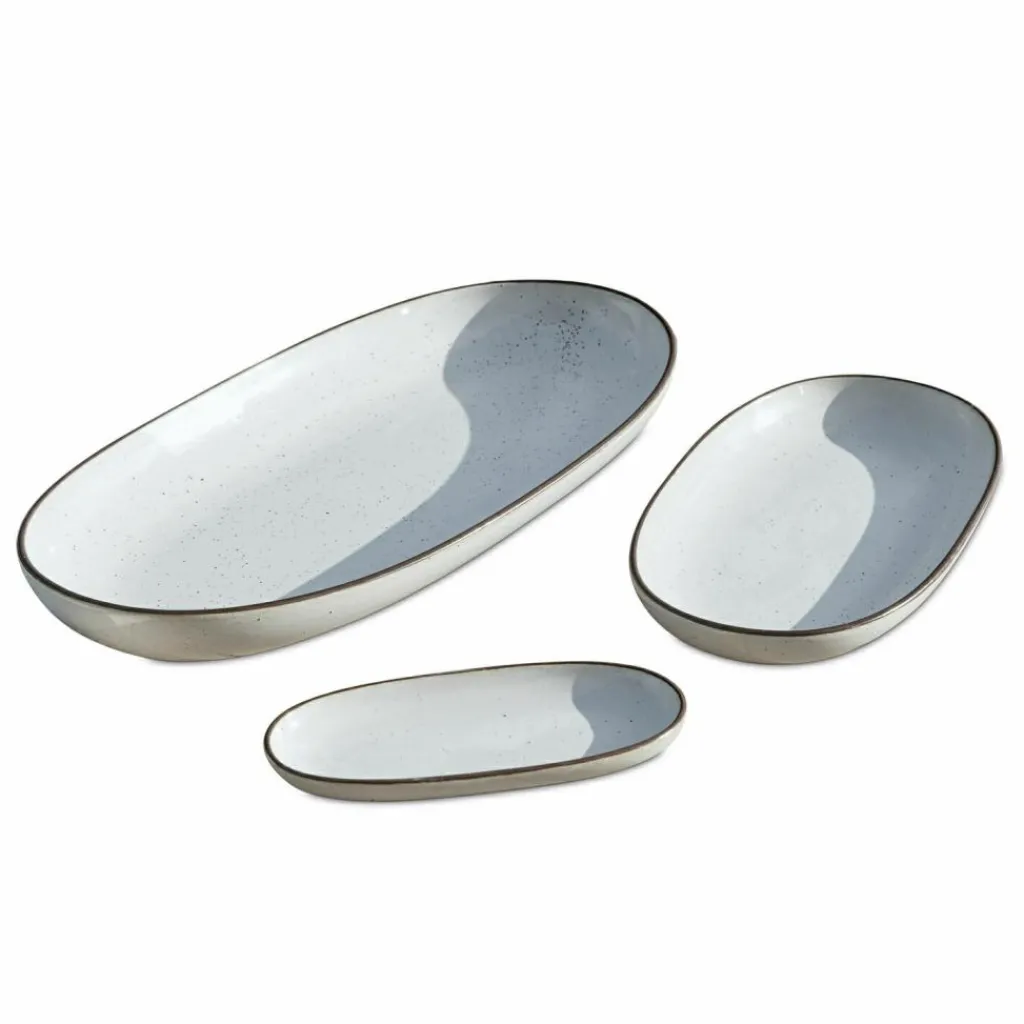 LOBERON Servierplatte 3er Set Biarré weiß Best