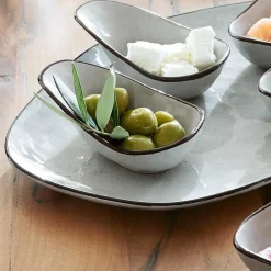 LOBERON Servierschälchen  6er Set Biarré grau Online