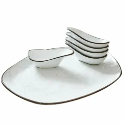 LOBERON Servierschälchen  6er Set Biarré weiß Hot