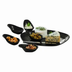 LOBERON Servierschälchen  6er Set Biarré schwarz New