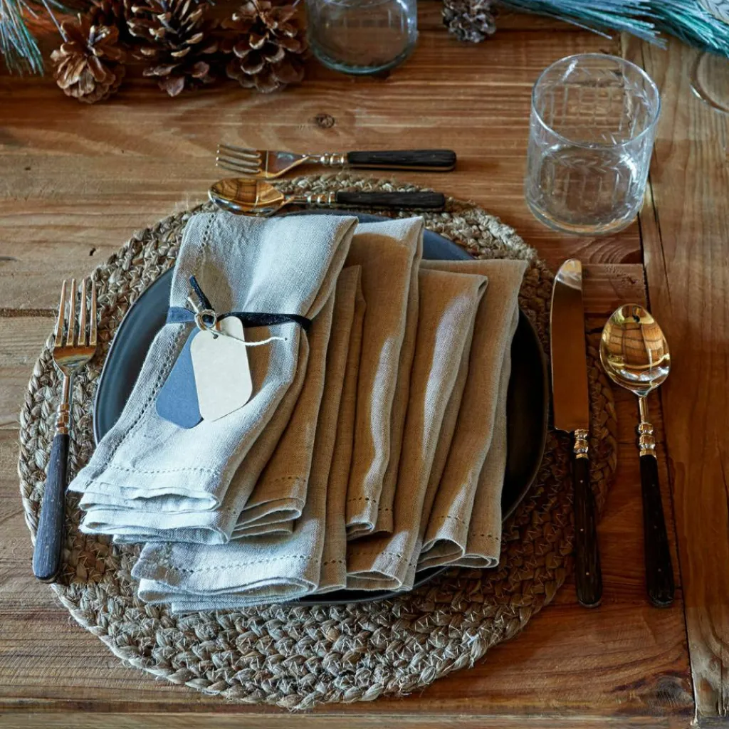 LOBERON Serviette 6er Set Fibi leinen Clearance