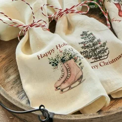 LOBERON Serviette 4er Set Merry & Bright Best