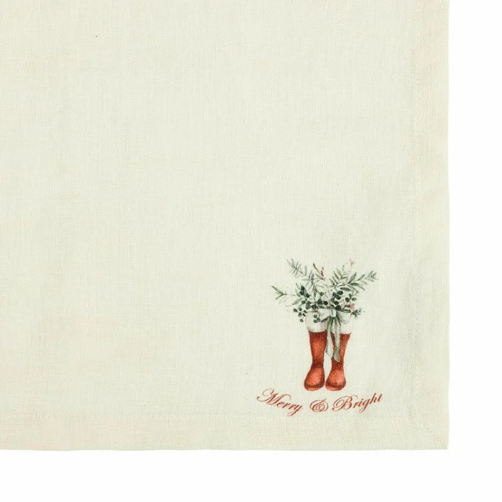 LOBERON Serviette 4er Set Merry & Bright Best