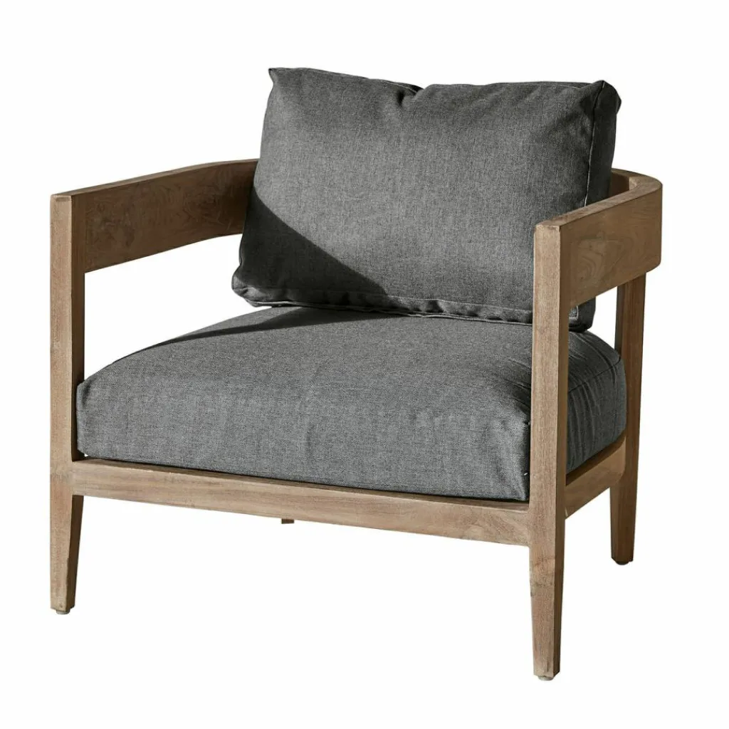 LOBERON Sessel Courtelevant grau/braun Hot