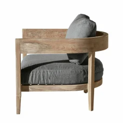 LOBERON Sessel Courtelevant grau/braun Hot