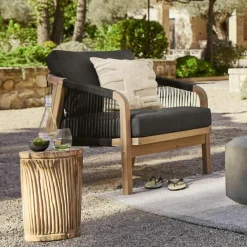 LOBERON Sessel FSC®-100% Shreveport braun/anthrazit New