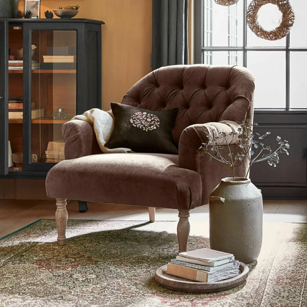LOBERON Sessel Shambrook dunkelbraun Hot