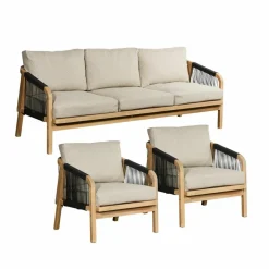 LOBERON Sitzgruppe FSC®-100% Shreveport braun/beige Online