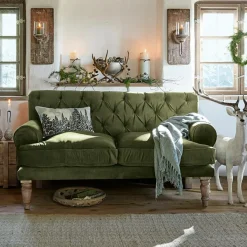 LOBERON Sofa Carme grün Outlet