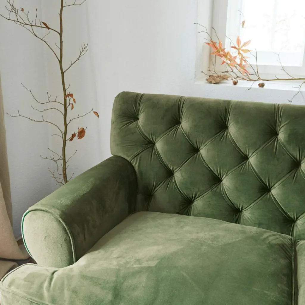 LOBERON Sofa Carme grün Outlet