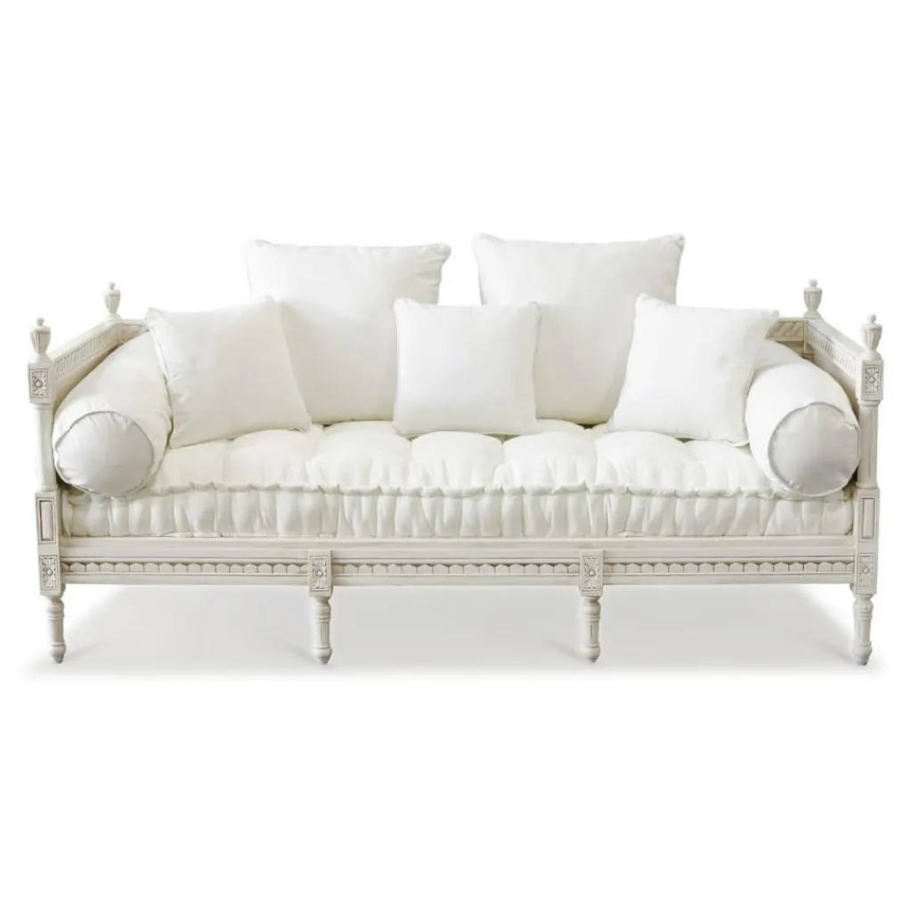 LOBERON Sofa Douville antikweiß New