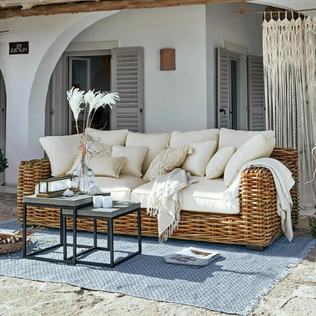 LOBERON Sofa Rimini braun/creme Sale