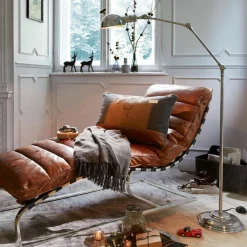 LOBERON Stehlampe Tulsa antiksilber