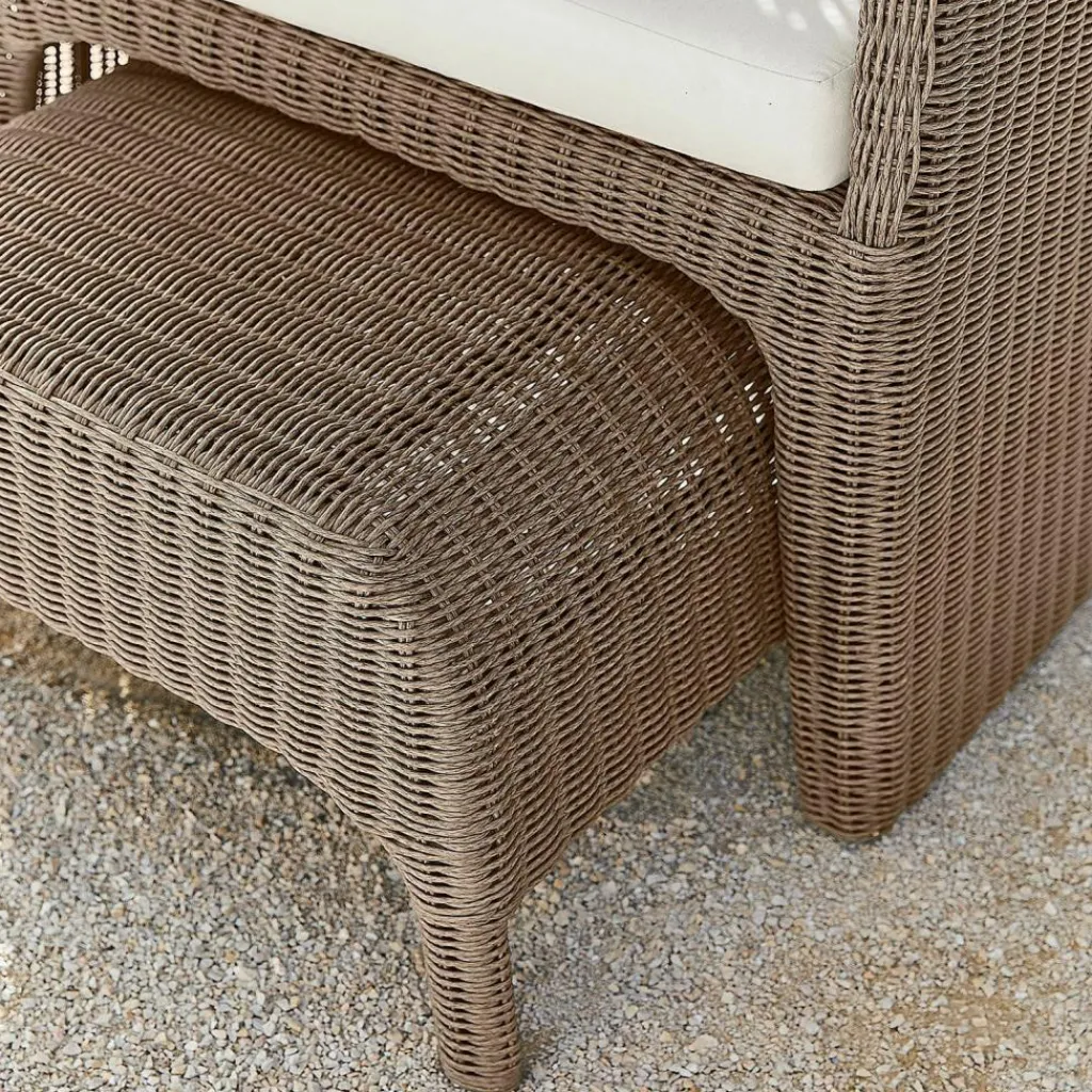 LOBERON Strandkorb mit Hocker Sanivane New