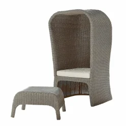 LOBERON Strandkorb mit Hocker Sanivane New