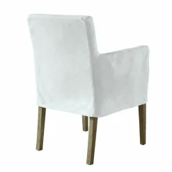 LOBERON Stuhl Longhill weiß/braun Outlet
