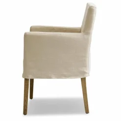 LOBERON Stuhl Longhill leinen/braun Discount