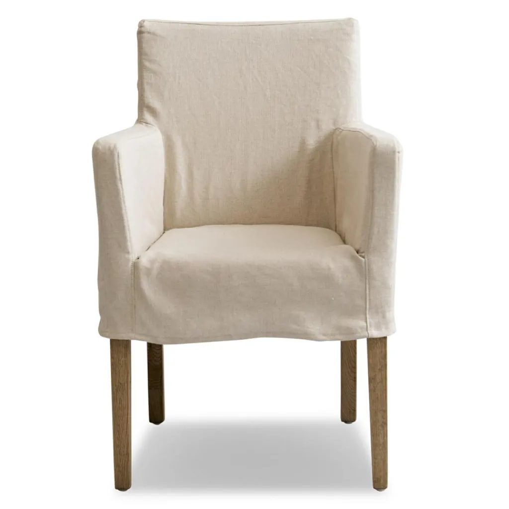 LOBERON Stuhl Longhill leinen/braun Discount