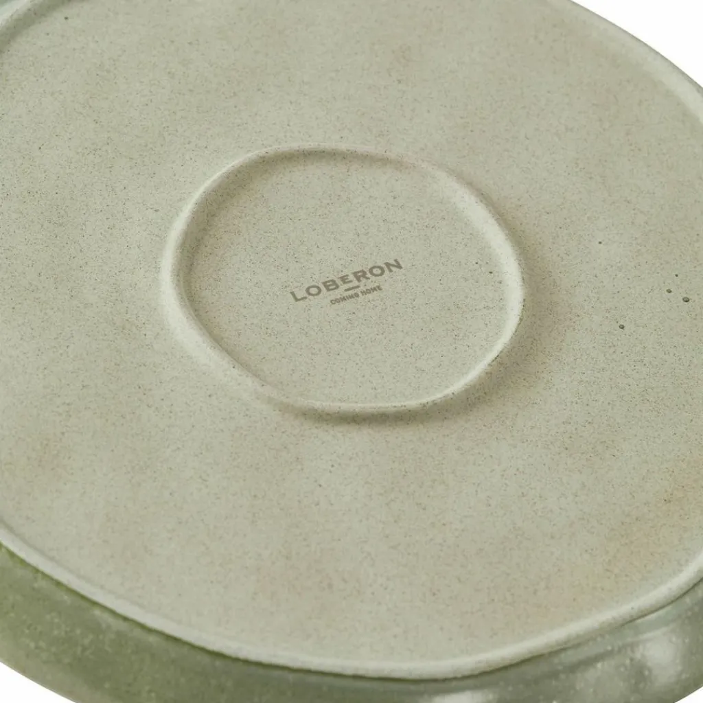 LOBERON Teller 6er Set Biarré türkis/braun