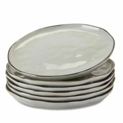 LOBERON Teller 6er Set Biarré grau New