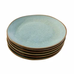 LOBERON Teller 6er Set Périers türkis/braun Discount