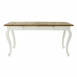 LOBERON Tisch Plaish antikweiß/braun Sale