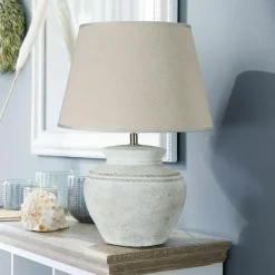 LOBERON Tischlampe Cleveland antikweiß Outlet