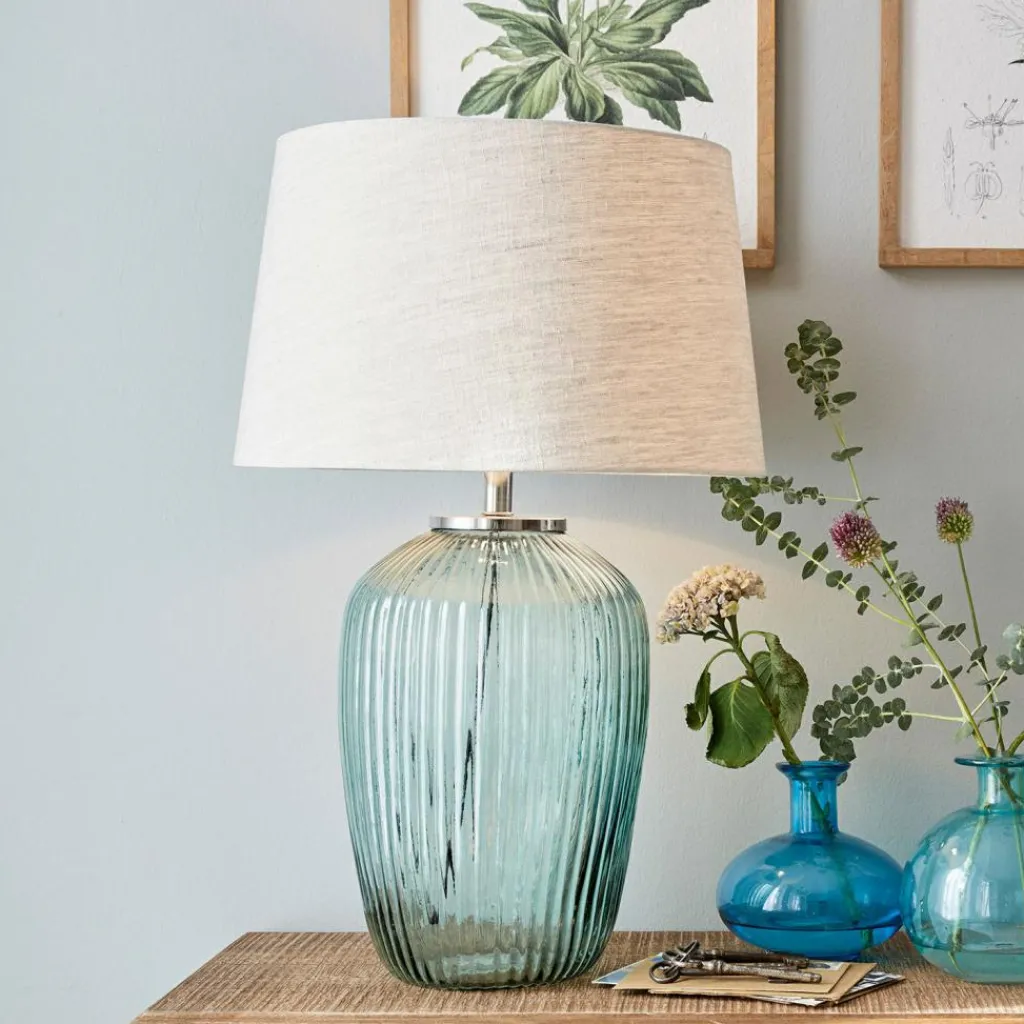 LOBERON Tischlampe Fenis creme/grün Outlet