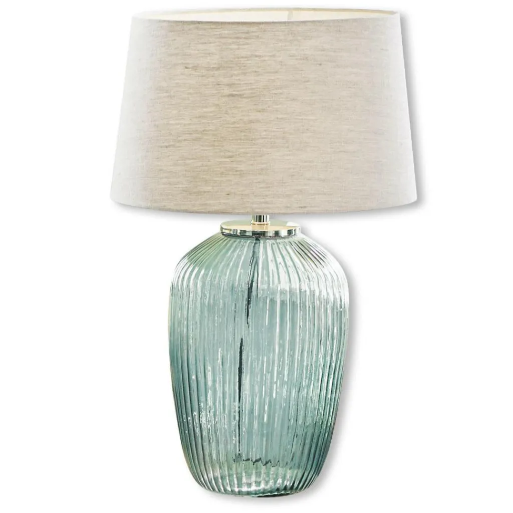 LOBERON Tischlampe Fenis creme/grün Outlet