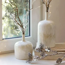 LOBERON Vase 2er Set Kurys creme