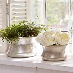 LOBERON Vase 2er Set Riona antiksilber Sale
