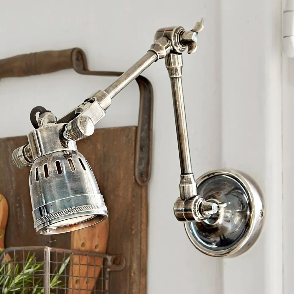 LOBERON Wandlampe Abagail antiksilber Clearance
