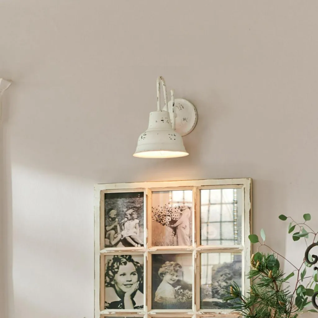 LOBERON Wandlampe Sidney antikweiß