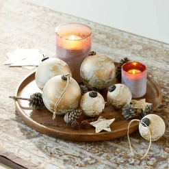 LOBERON Weihnachtskugel 6er Set Nymeria Hot